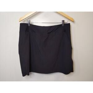 Lands' End Womens 12 Black Golf Tennis Skort Athletic Shorts Skirt NWOT